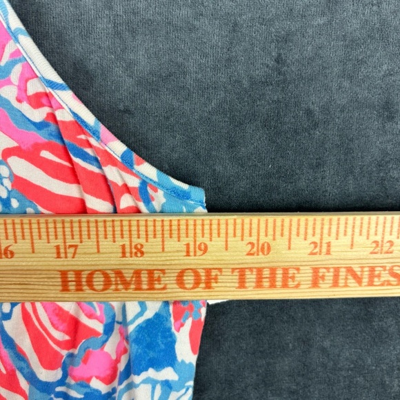 EUC Lilly Pulitzer Tala Romper in Blue Bay Pop Pop Sz XL - Picture 6 of 15